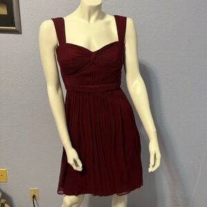 Jenny Yoo Collection Silk Sweetheart Neckline Chiffon Maxi Dress